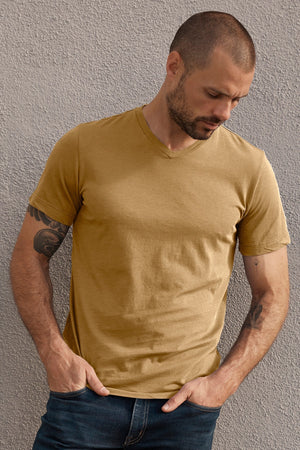 SAMSEN WHISPER CLASSIC V-NECK TEE - Velvet Staging 2.0