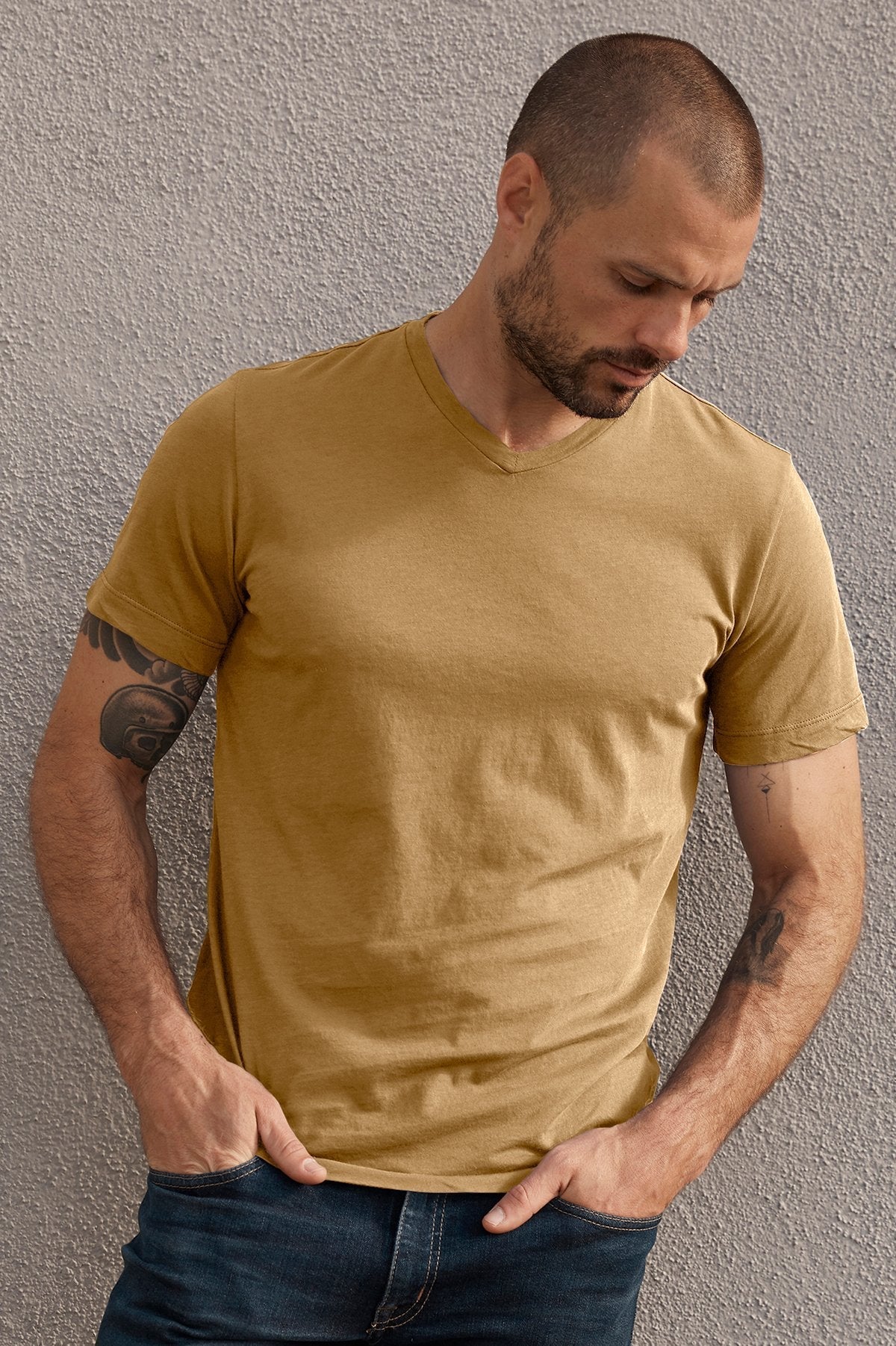 SAMSEN WHISPER CLASSIC V-NECK TEE - Velvet Staging 2.0-26916335026372