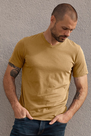 SAMSEN WHISPER CLASSIC V-NECK TEE - Velvet Staging 2.0