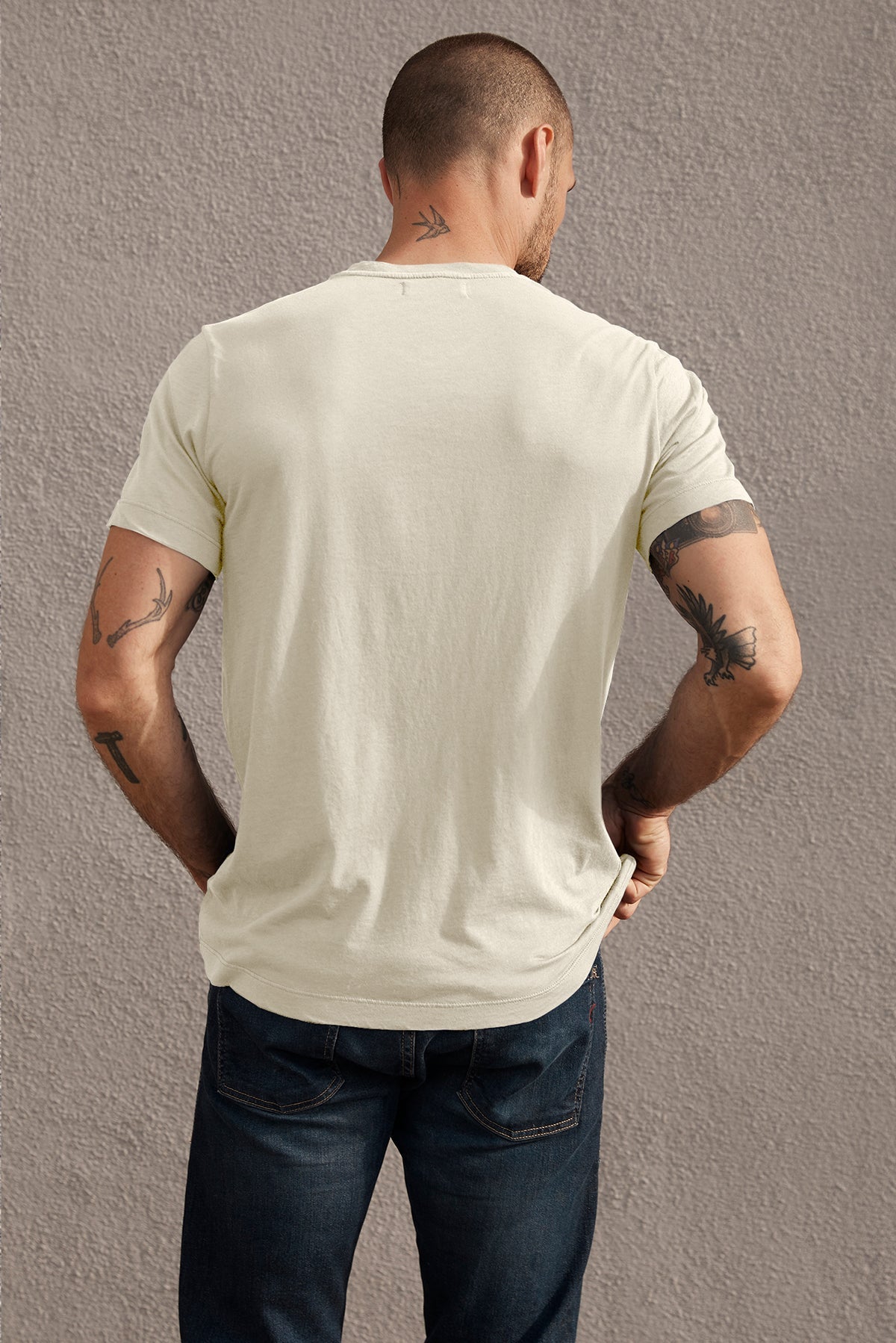 SAMSEN WHISPER CLASSIC V-NECK TEE - Velvet Staging 2.0-26916332732612