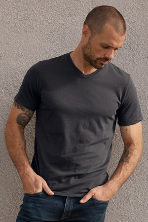SAMSEN WHISPER CLASSIC V-NECK TEE - Velvet Staging 2.0