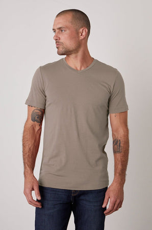 SAMSEN WHISPER CLASSIC V-NECK TEE - Velvet Staging 2.0