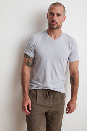 SAMSEN WHISPER CLASSIC V-NECK TEE - Velvet Staging 2.0