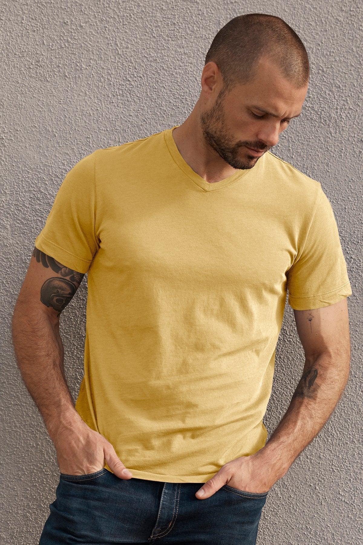SAMSEN WHISPER CLASSIC V-NECK TEE - Velvet Staging 2.0