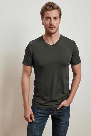SAMSEN WHISPER CLASSIC V-NECK TEE - Velvet Staging 2.0