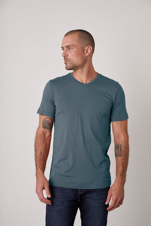 SAMSEN WHISPER CLASSIC V-NECK TEE - Velvet Staging 2.0