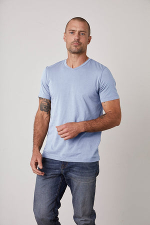 SAMSEN WHISPER CLASSIC V-NECK TEE - Velvet Staging 2.0