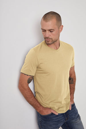 SAMSEN WHISPER CLASSIC V-NECK TEE - Velvet Staging 2.0