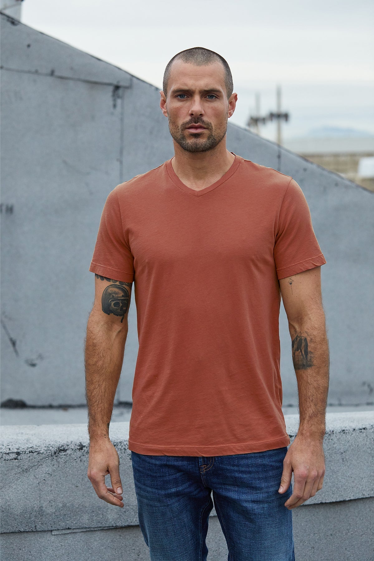 SAMSEN WHISPER CLASSIC V-NECK TEE - Velvet Staging 2.0-26916331323588