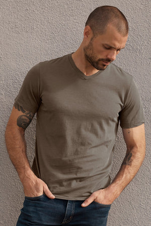 SAMSEN WHISPER CLASSIC V-NECK TEE - Velvet Staging 2.0