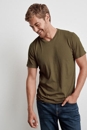 SAMSEN WHISPER CLASSIC V-NECK TEE - Velvet Staging 2.0
