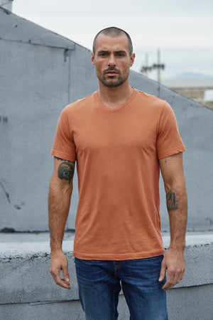 SAMSEN WHISPER CLASSIC V-NECK TEE - Velvet Staging 2.0