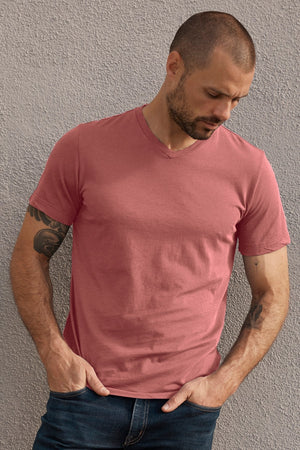 SAMSEN WHISPER CLASSIC V-NECK TEE - Velvet Staging 2.0