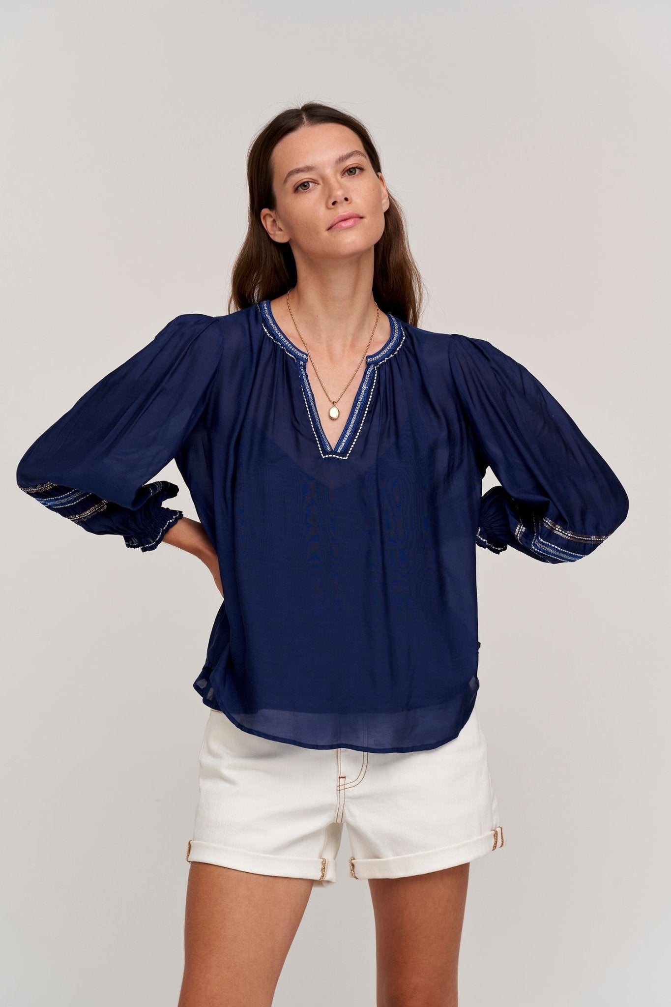 SANDRA BOHO BLOUSE - Velvet Staging 2.0-26916333715652