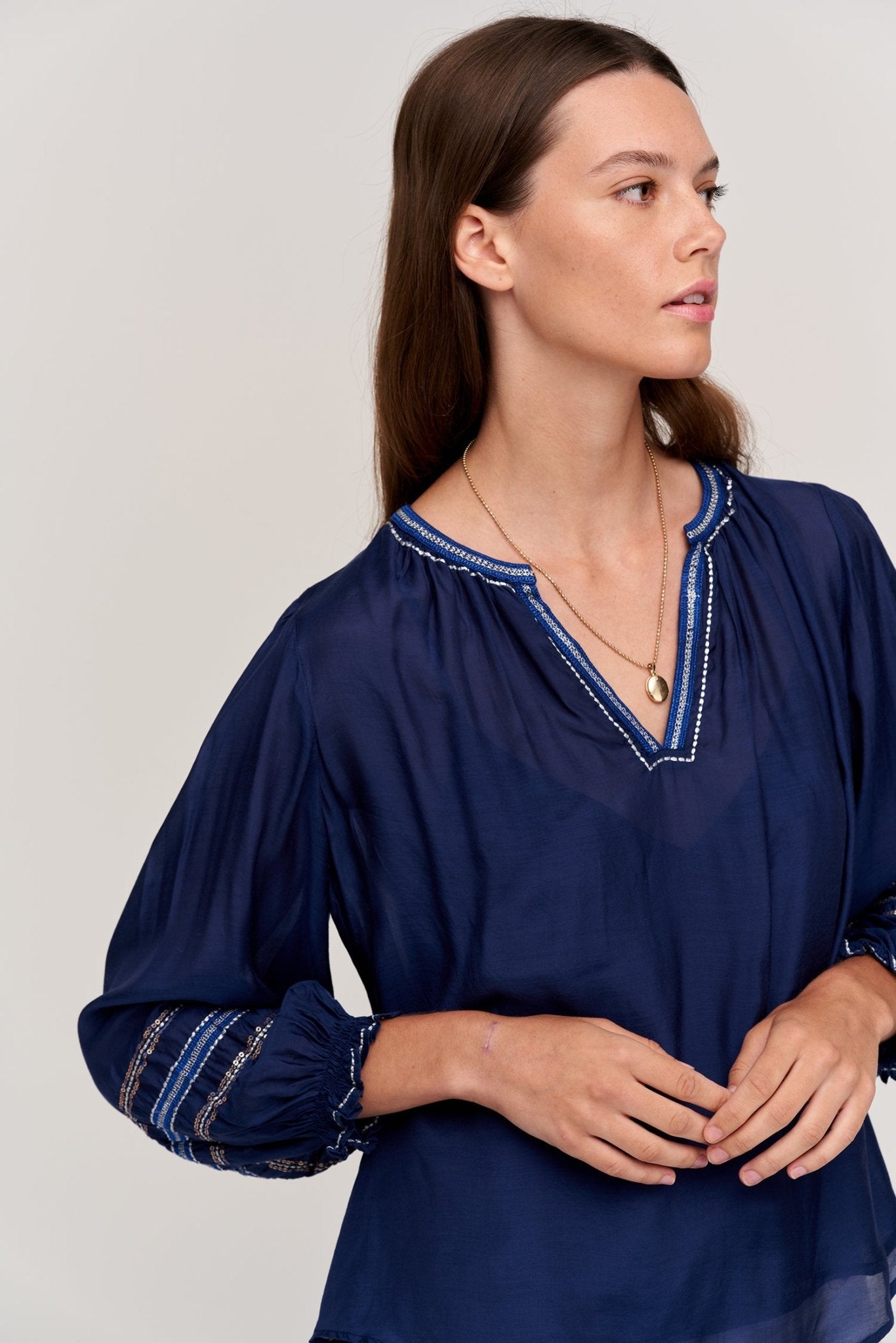 SANDRA BOHO BLOUSE - Velvet Staging 2.0-26916333682884