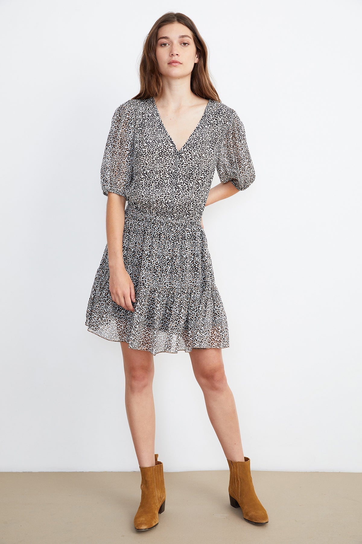 SASKIA HALF PLACKET DRESS - Velvet Staging 2.0