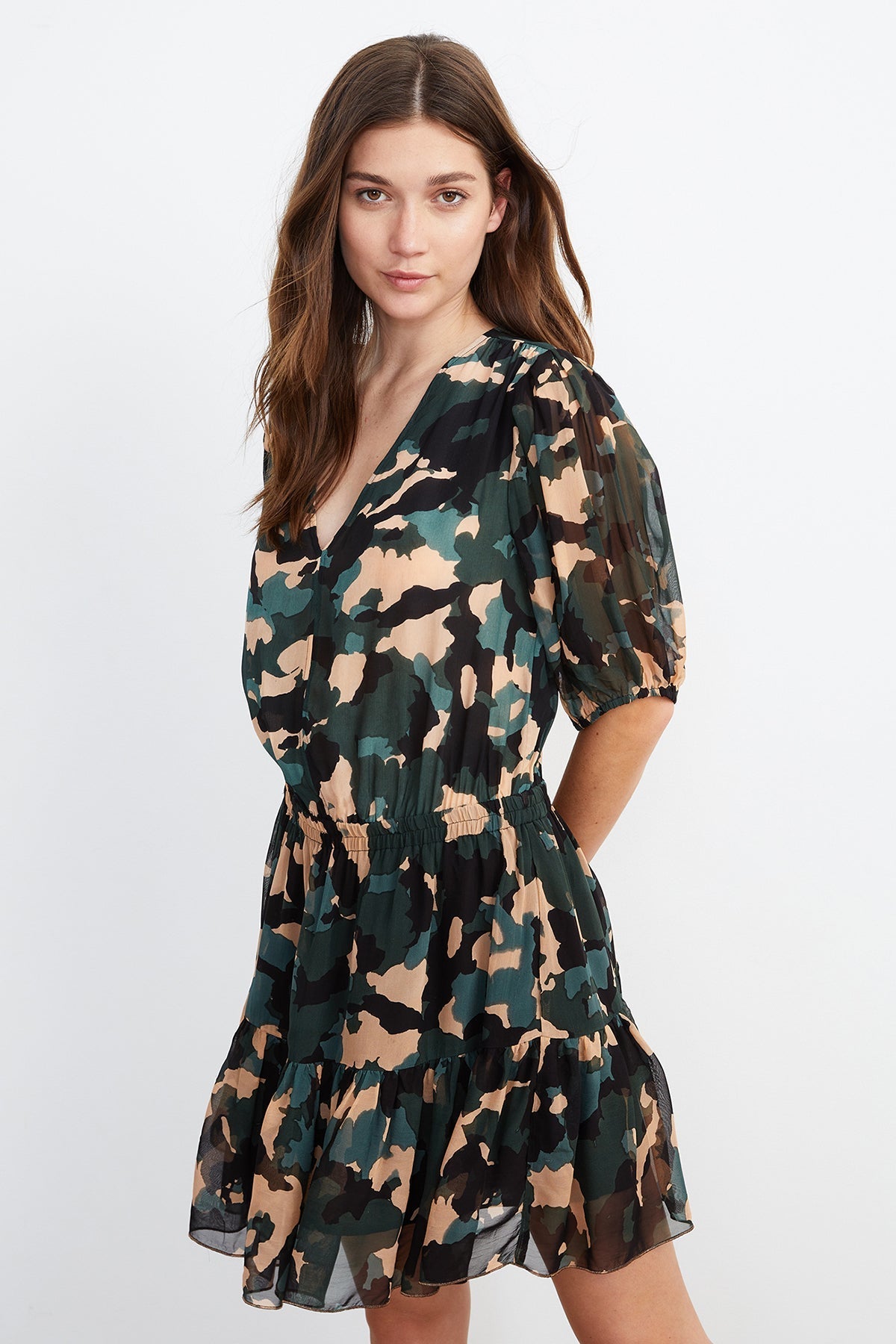 SASKIA HALF PLACKET DRESS - Velvet Staging 2.0