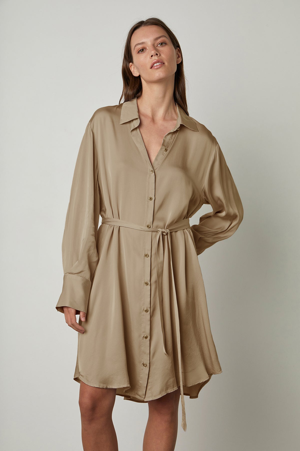 SAVANNAH BUTTON-UP DRESS - Velvet Staging 2.0-26916334141636