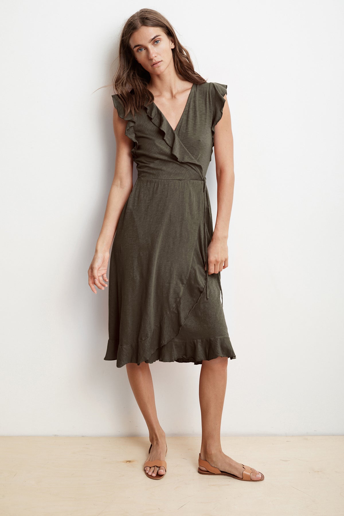 SEDONA COTTON SLUB WRAP DRESS - Velvet Staging 2.0