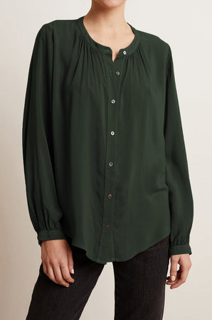 SERAFINA BUTTON-UP BLOUSE - Velvet Staging 2.0