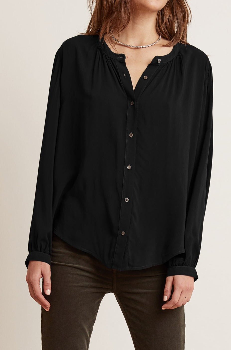 SERAFINA BUTTON-UP BLOUSE - Velvet Staging 2.0-26916339417284