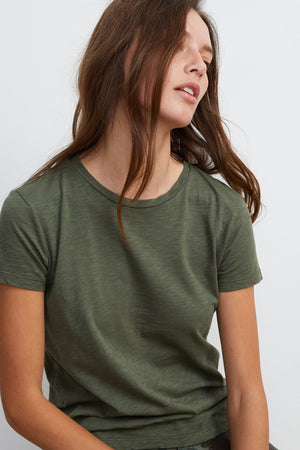 SIERRA COTTON SLUB CREW NECK TEE - Velvet Staging 2.0