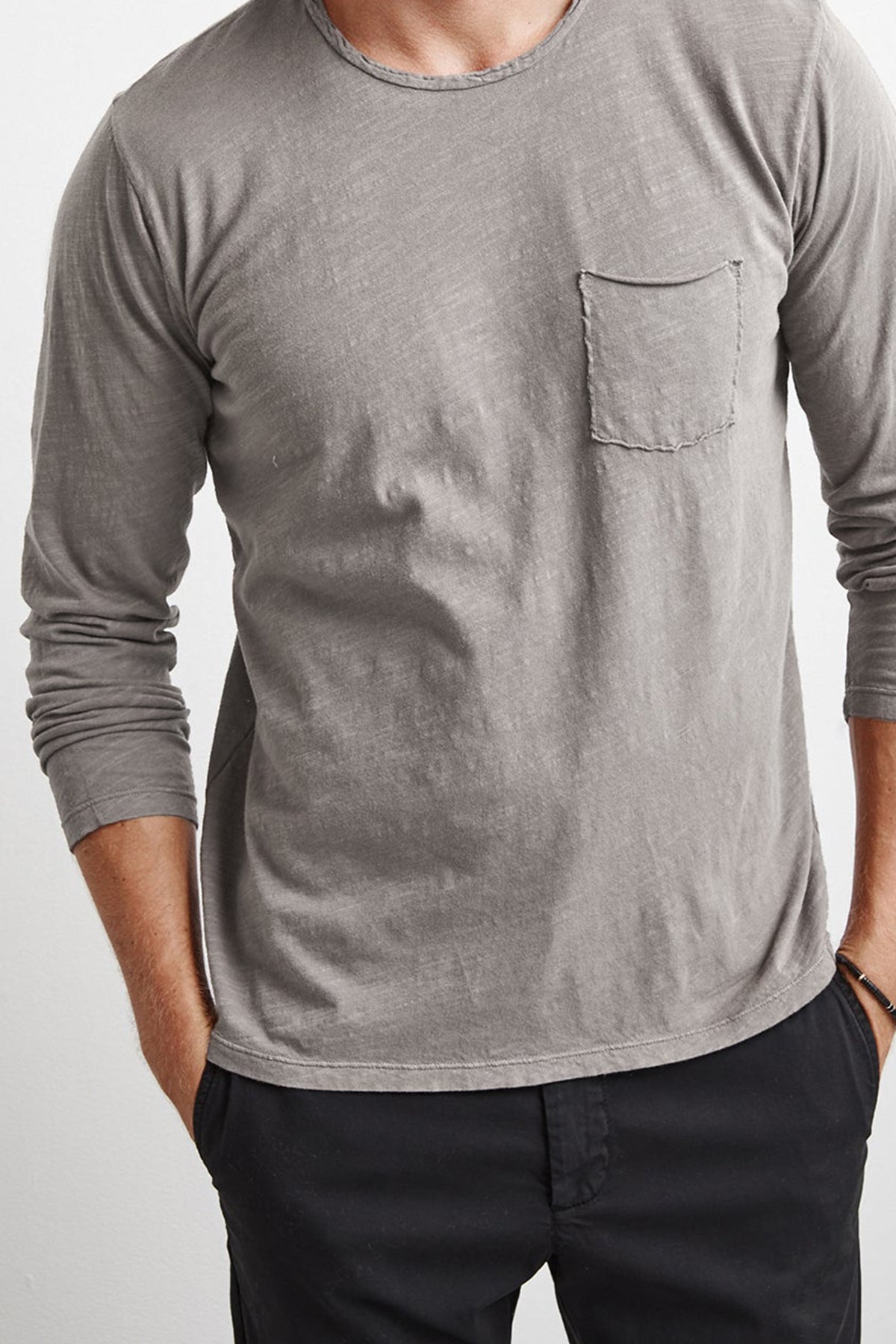 SIMEON RAW EDGE COTTON SLUB TEE - Velvet Staging 2.0