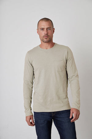 SIMEON RAW EDGE COTTON SLUB TEE - Velvet Staging 2.0