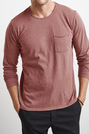 SIMEON RAW EDGE COTTON SLUB TEE - Velvet Staging 2.0