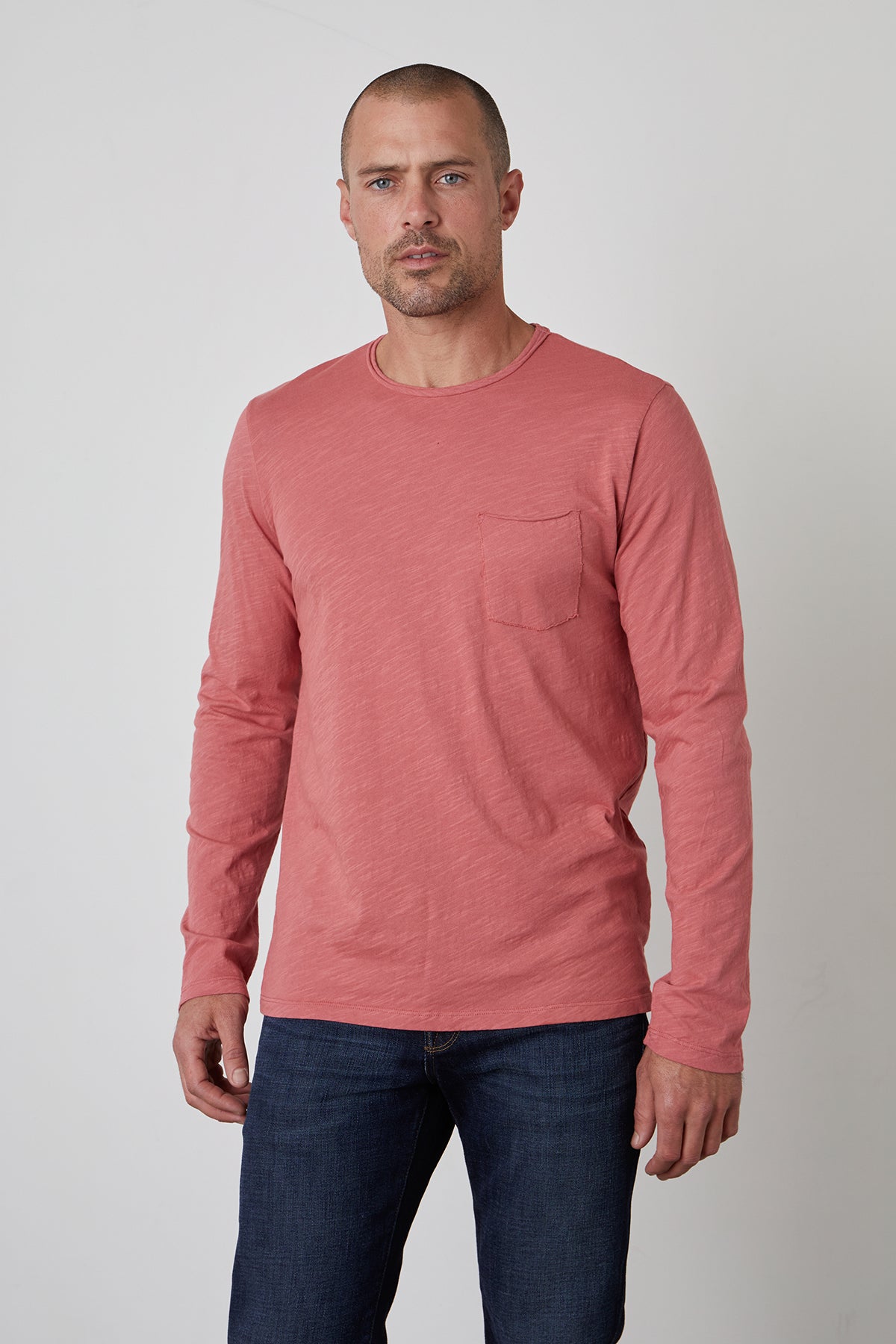 SIMEON RAW EDGE COTTON SLUB TEE - Velvet Staging 2.0
