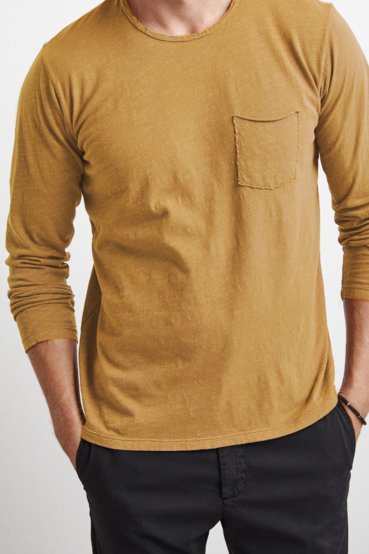 SIMEON RAW EDGE COTTON SLUB TEE - Velvet Staging 2.0