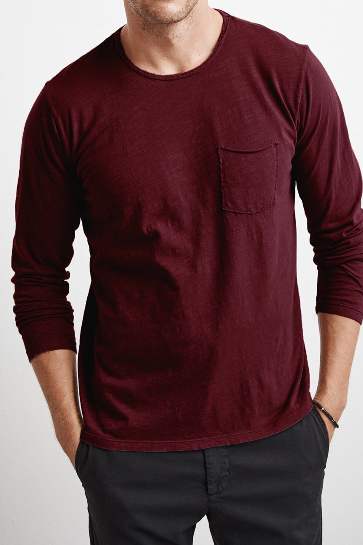 SIMEON RAW EDGE COTTON SLUB TEE - Velvet Staging 2.0-26916344037572