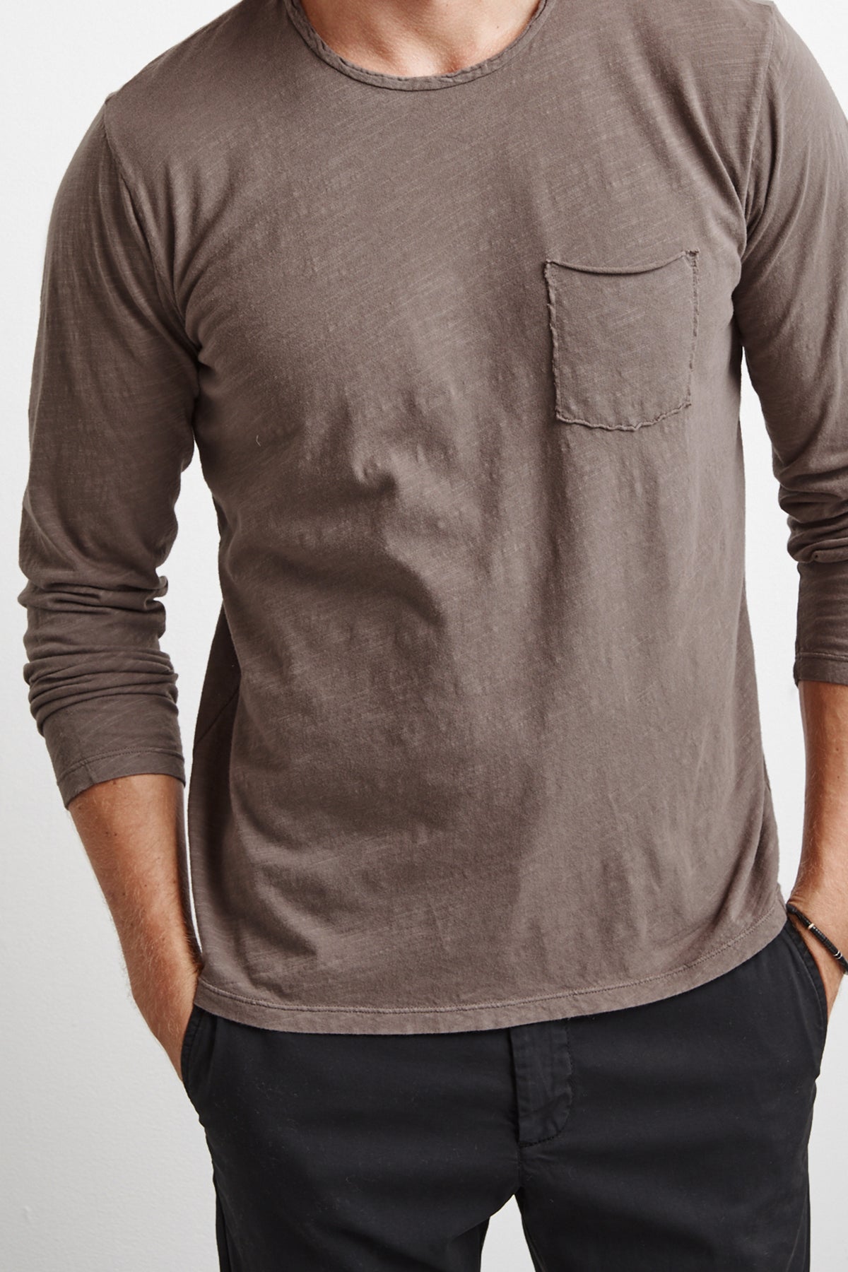 SIMEON RAW EDGE COTTON SLUB TEE - Velvet Staging 2.0