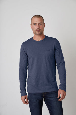 SIMEON RAW EDGE COTTON SLUB TEE - Velvet Staging 2.0