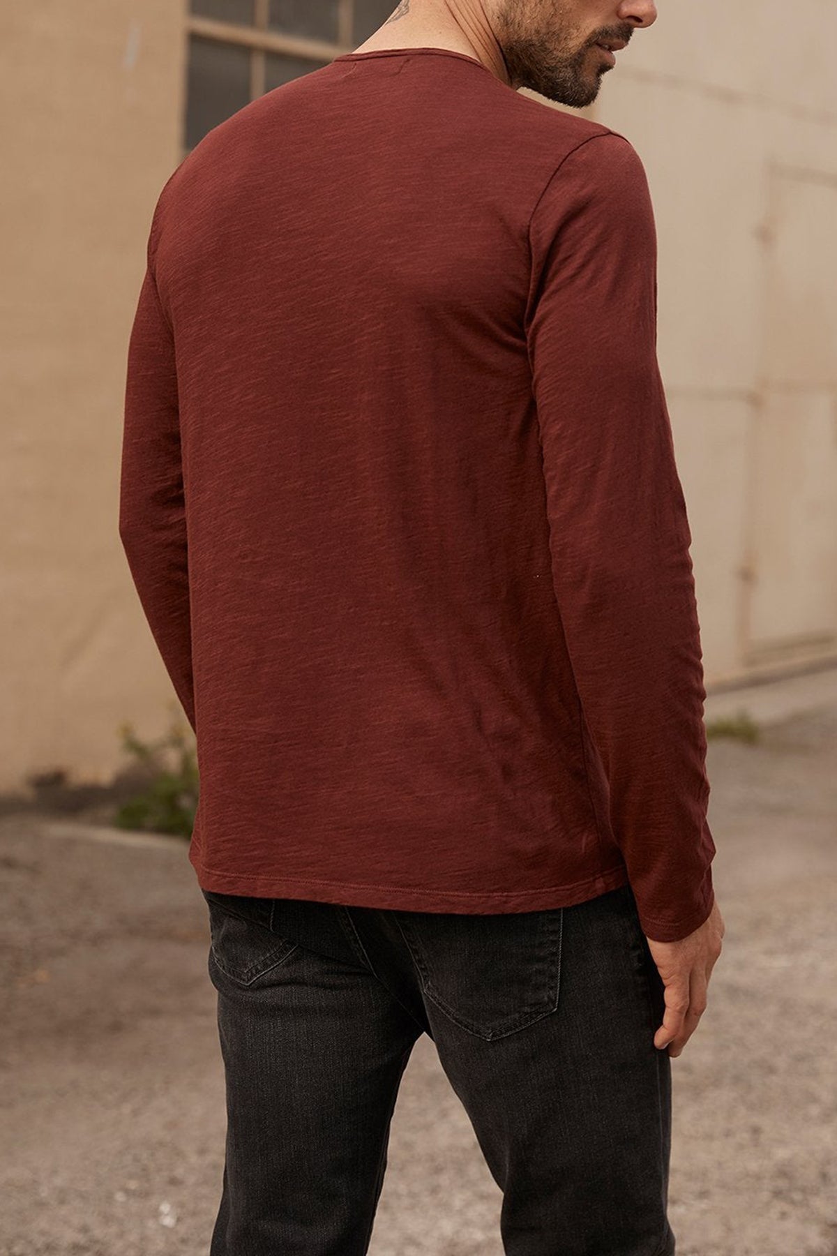 SIMEON RAW EDGE COTTON SLUB TEE - Velvet Staging 2.0