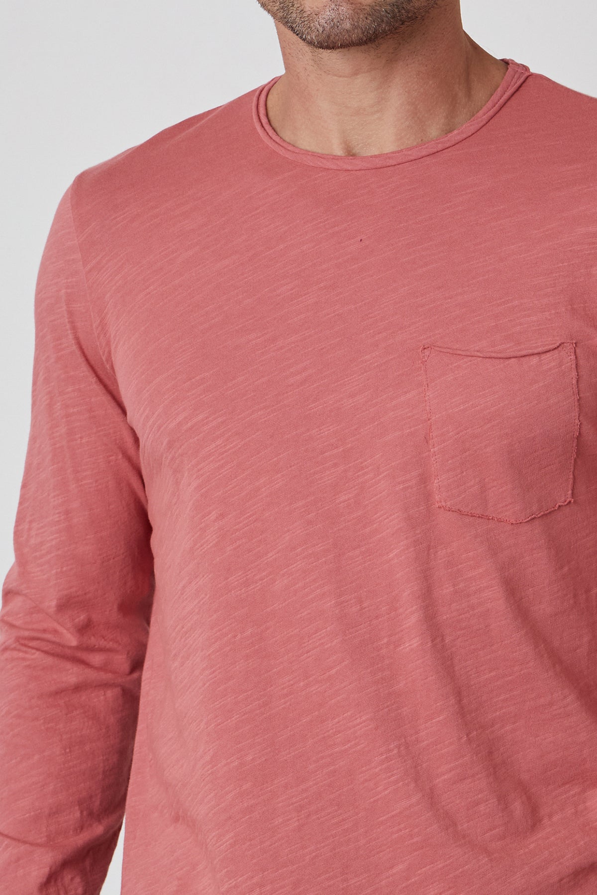 SIMEON RAW EDGE COTTON SLUB TEE - Velvet Staging 2.0