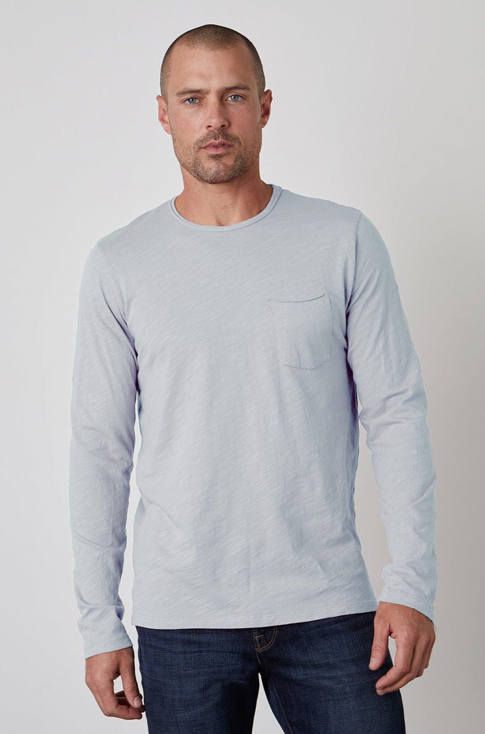 SIMEON RAW EDGE COTTON SLUB TEE - Velvet Staging 2.0