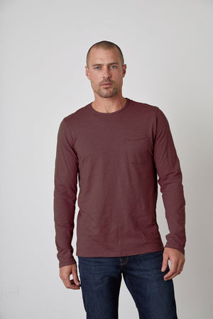 SIMEON RAW EDGE COTTON SLUB TEE - Velvet Staging 2.0