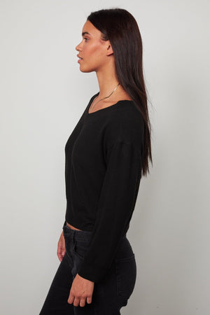 SLOE CROPPED SWEATER - Velvet Staging 2.0