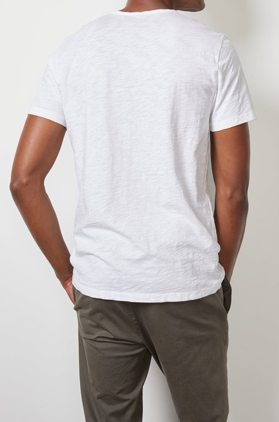   Chad Tee White Brogan Pant Back 