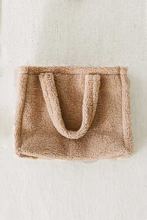 SMALL COZY FAUX SHEARLING BAG - Velvet Staging 2.0