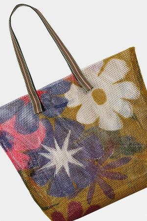 SMALL FLORAL PRINT MESH TOTE BY EPICE - Velvet Staging 2.0
