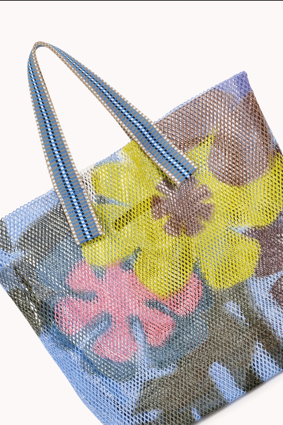 SMALL FLORAL PRINT MESH TOTE BY EPICE - Velvet Staging 2.0