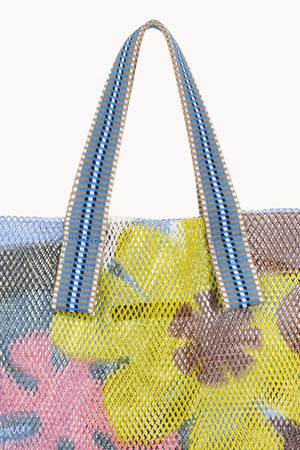 SMALL FLORAL PRINT MESH TOTE BY EPICE - Velvet Staging 2.0