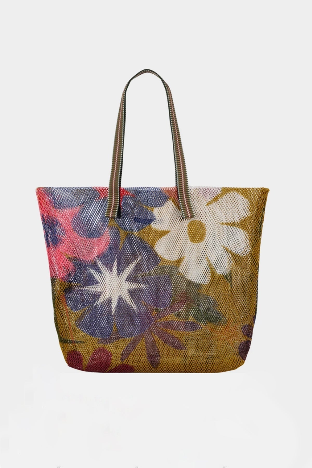 SMALL FLORAL PRINT MESH TOTE BY EPICE - Velvet Staging 2.0