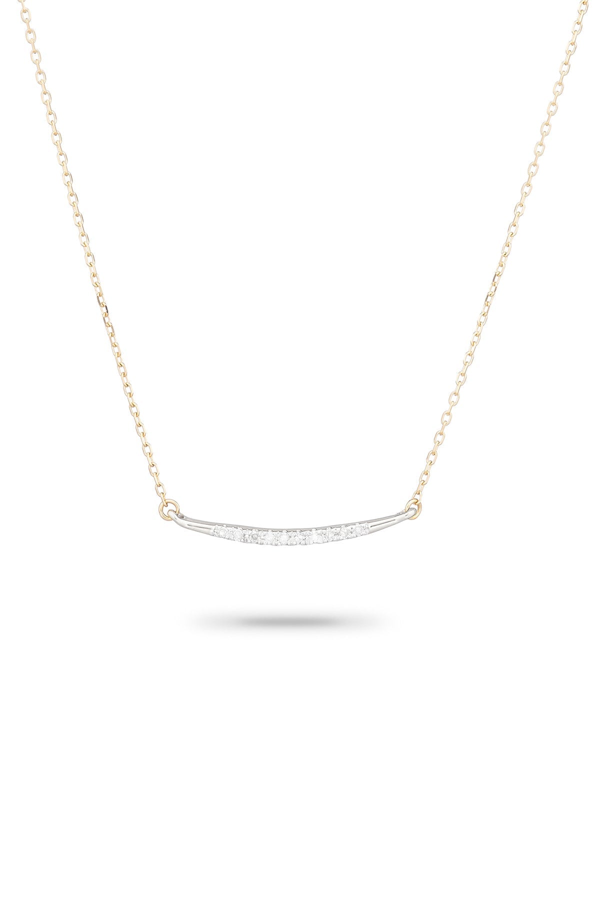 SMALL PAVÉ CURVE NECKLACE by ADINA REYTER Velvet by Graham & Spencer