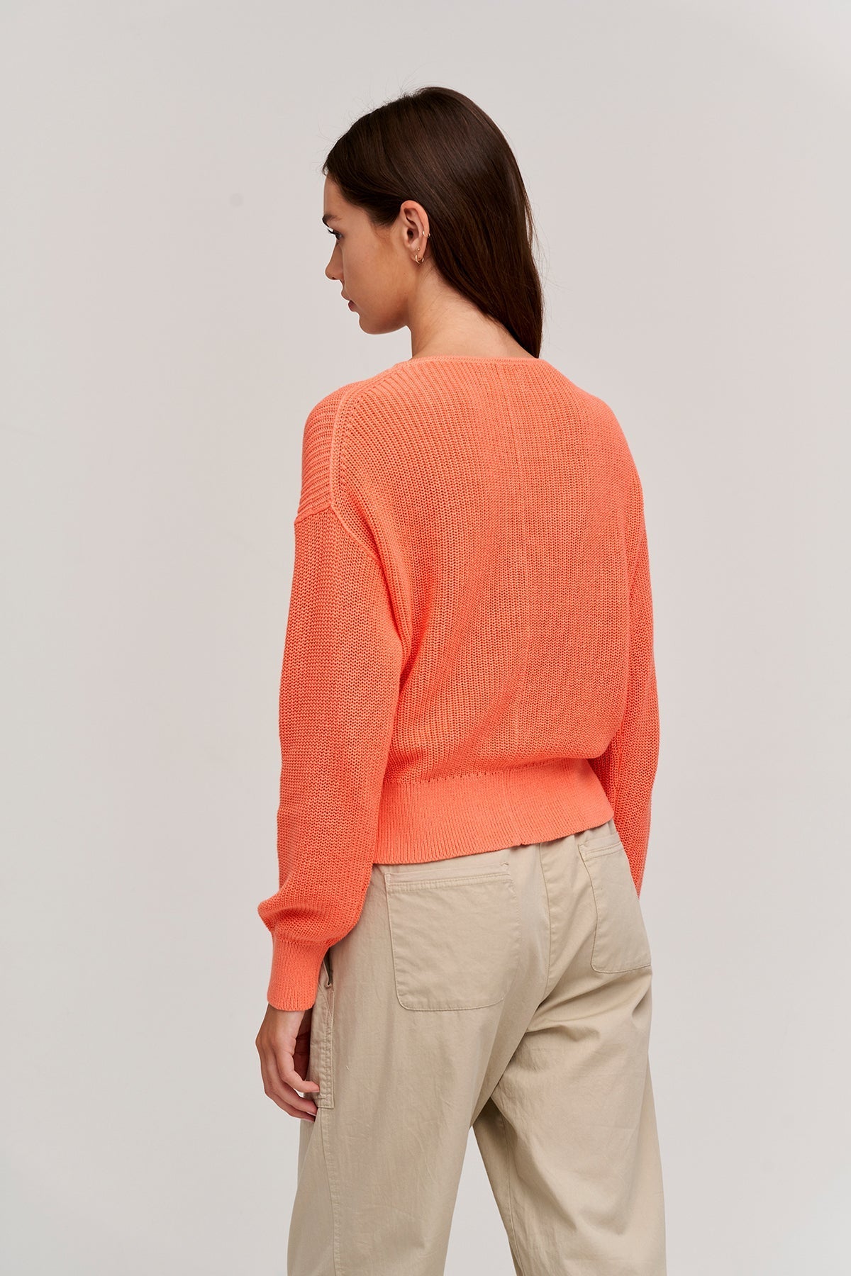 SOLANGE TEXTURED COTTON CARDIGAN - Velvet Staging 2.0-26916352164036