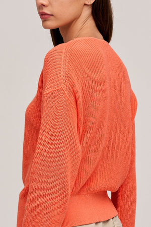 SOLANGE TEXTURED COTTON CARDIGAN - Velvet Staging 2.0