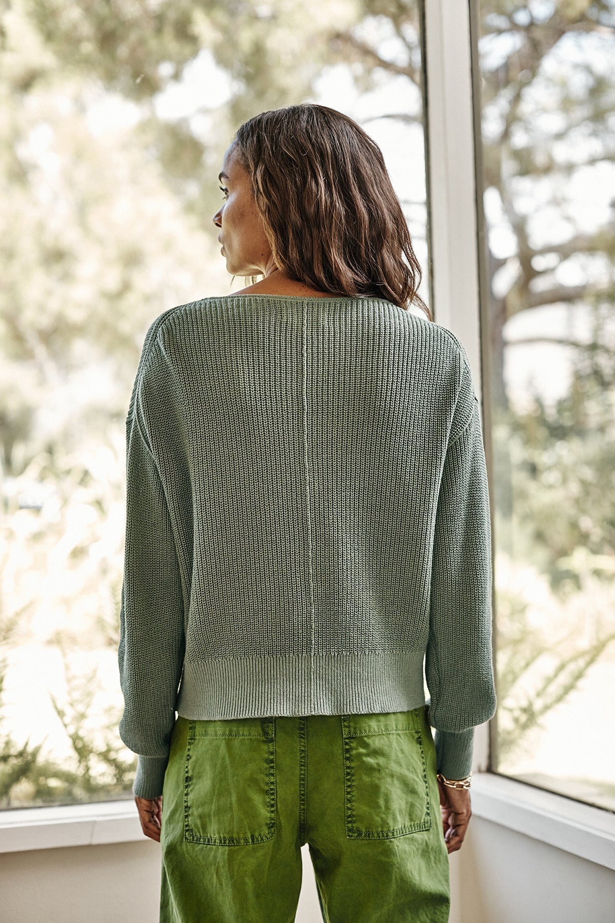 SOLANGE TEXTURED COTTON CARDIGAN - Velvet Staging 2.0