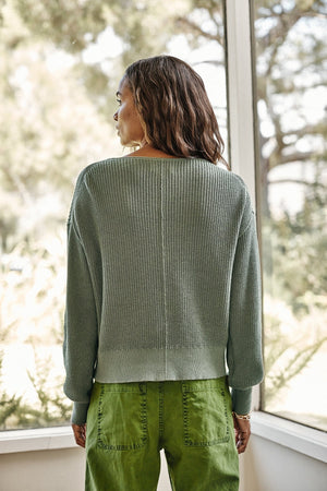 SOLANGE TEXTURED COTTON CARDIGAN - Velvet Staging 2.0